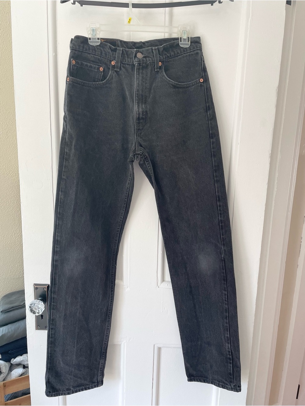 Men’s Vintage Levi's 505 Black Denim Jeans Made in USA 90s